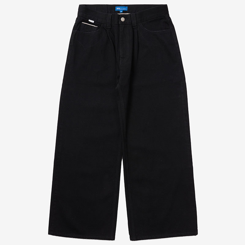 SCRT(エスシーアールティー/スクリーンテスト)/ Odessa Pleated Denim -BLACK-