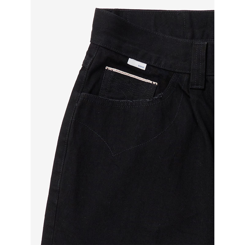 SCRT(エスシーアールティー/スクリーンテスト)/ Odessa Pleated Denim -BLACK-