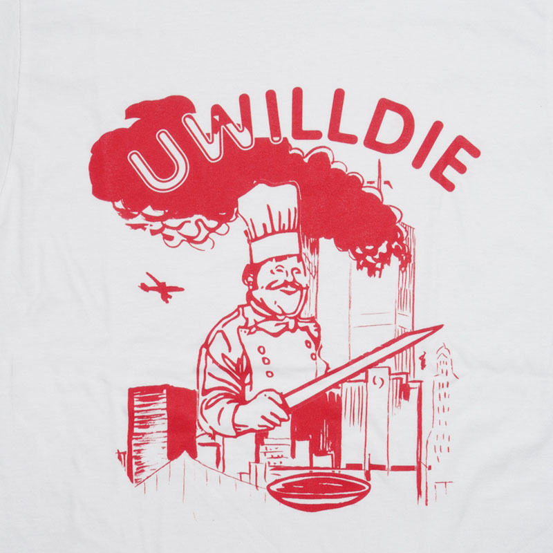 UWILLDIE(ユーウィルダイ)/ KEBAB TEE -WHITE-
