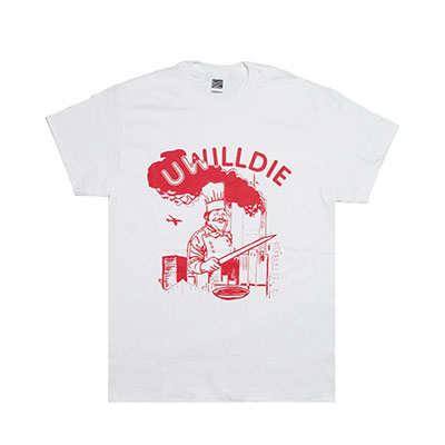 UWILLDIE(ユーウィルダイ)/ KEBAB TEE -WHITE-