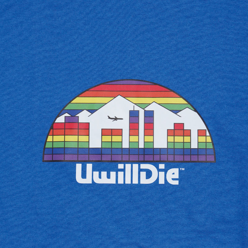 UWILLDIE(ユーウィルダイ)/ SUNSET TEE -BLUE-