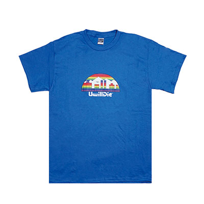 UWILLDIE(ユーウィルダイ)/ SUNSET TEE -BLUE-