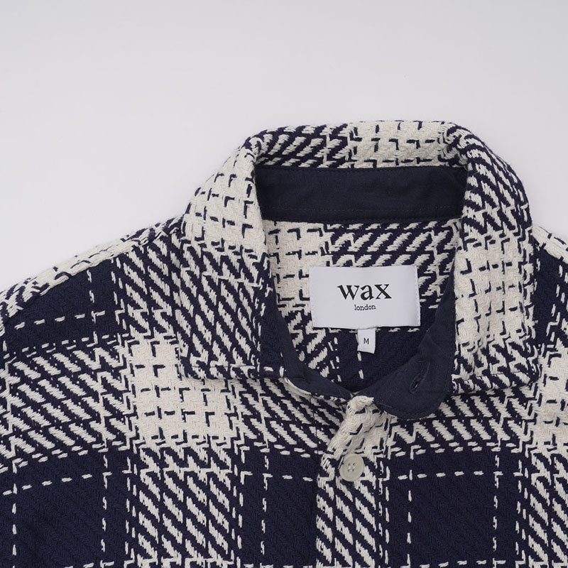 Wax London(ワックス ロンドン)/ Whiting Overshirt MARINE BEATNIK -MARINE-