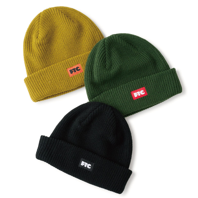 FTC(エフティーシー)/ BOX LOGO BEANIE -3.COLOR-