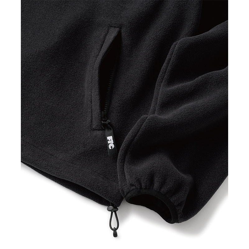 FTC(エフティーシー)/ POLARTEC FLEECE HALF ZIP HOODY -BLACK-