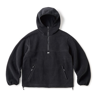 FTC(エフティーシー)/ POLARTEC FLEECE HALF ZIP HOODY -BLACK-