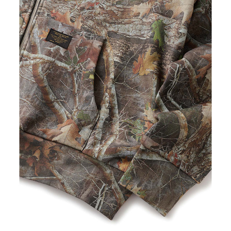FTC(エフティーシー)/ THERMAL LINED ZIP UP HOODY -CAMO-