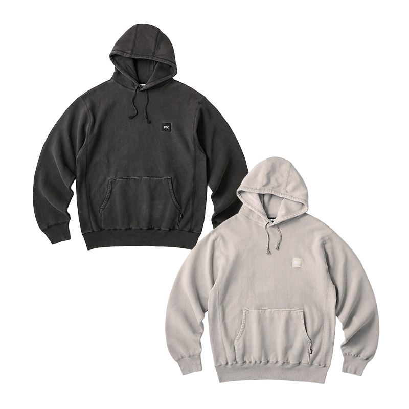 FTC(エフティーシー)/ PIGMENT DYED BOX LOGO PULLOVER HOODY -2.COLOR-