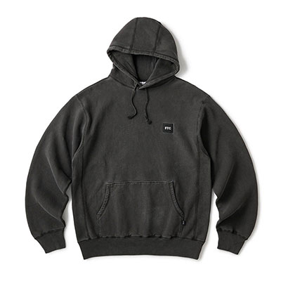 FTC(エフティーシー)/ PIGMENT DYED BOX LOGO PULLOVER HOODY -2.COLOR-