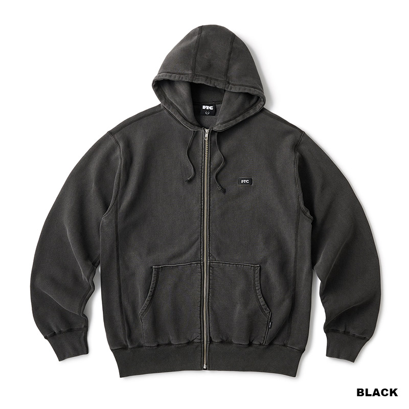 FTC(エフティーシー)/ PIGMENT DYED BOX LOGO ZIP UP HOODY -3.COLOR-