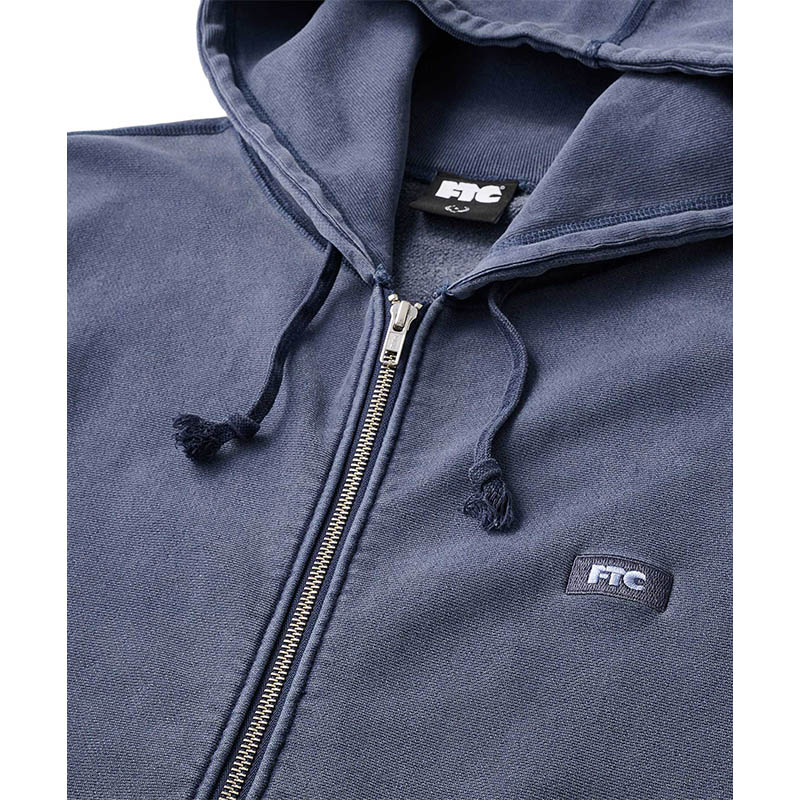FTC(エフティーシー)/ PIGMENT DYED BOX LOGO ZIP UP HOODY -3.COLOR-