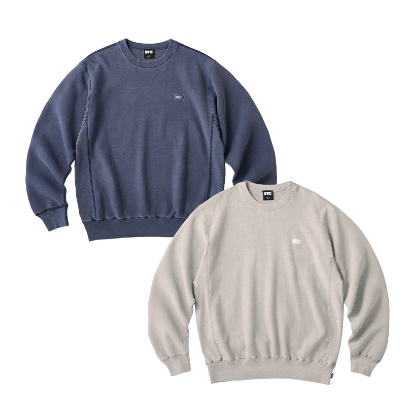 FTC(エフティーシー)/ PIGMENT DYED SMALL BOX LOGO CREW NECK -2.COLOR-