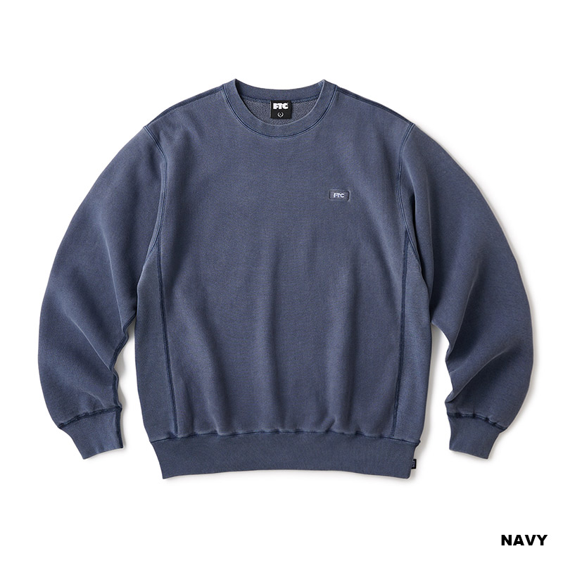 FTC(エフティーシー)/ PIGMENT DYED SMALL BOX LOGO CREW NECK -2.COLOR-