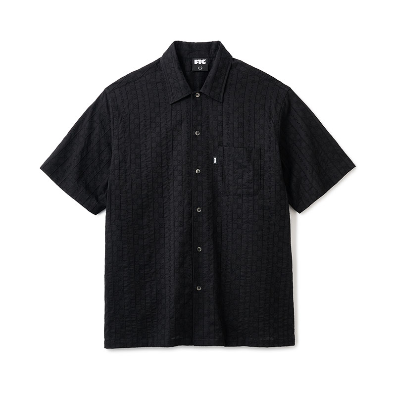 FTC(エフティーシー)/ CHECKER LACE SHIRT -2.COLOR-(BLACK)