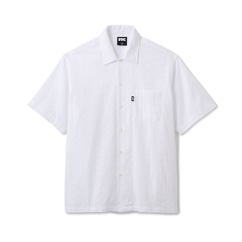 FTC(エフティーシー)/ CHECKER LACE SHIRT -2.COLOR-(WHITE)