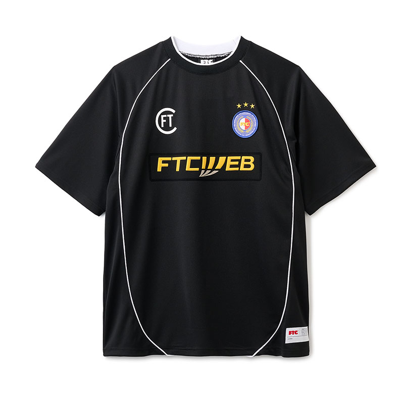 FTC(エフティーシー)/ PIPING SOCCER JERSEY -3.COLOR-(BLACK)