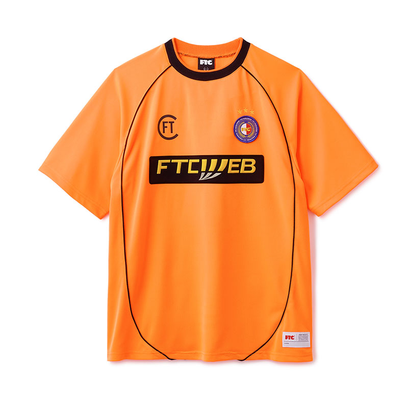 FTC(エフティーシー)/ PIPING SOCCER JERSEY -3.COLOR-(ORANGE)