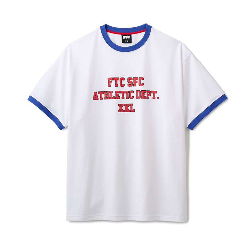 FTC(エフティーシー)/ ATHLETIC DEPT. RINGER TOP -2.COLOR-(WHITE)