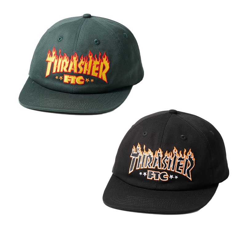 FTC(エフティーシー)/ FTC×THRASHER LOGO 6PANEL -2COLOR-