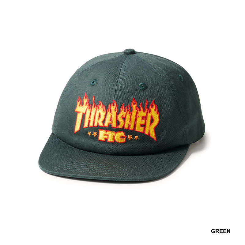FTC(エフティーシー)/ FTC×THRASHER LOGO 6PANEL -2COLOR-