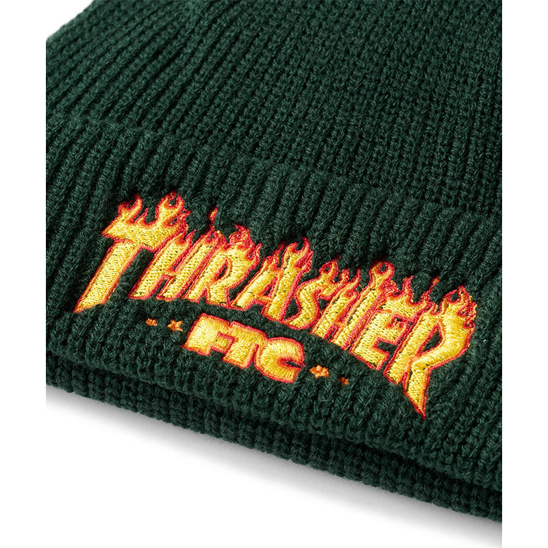 FTC(エフティーシー)/ FTC×THRASHER LOGO BEANIE -3COLOR-