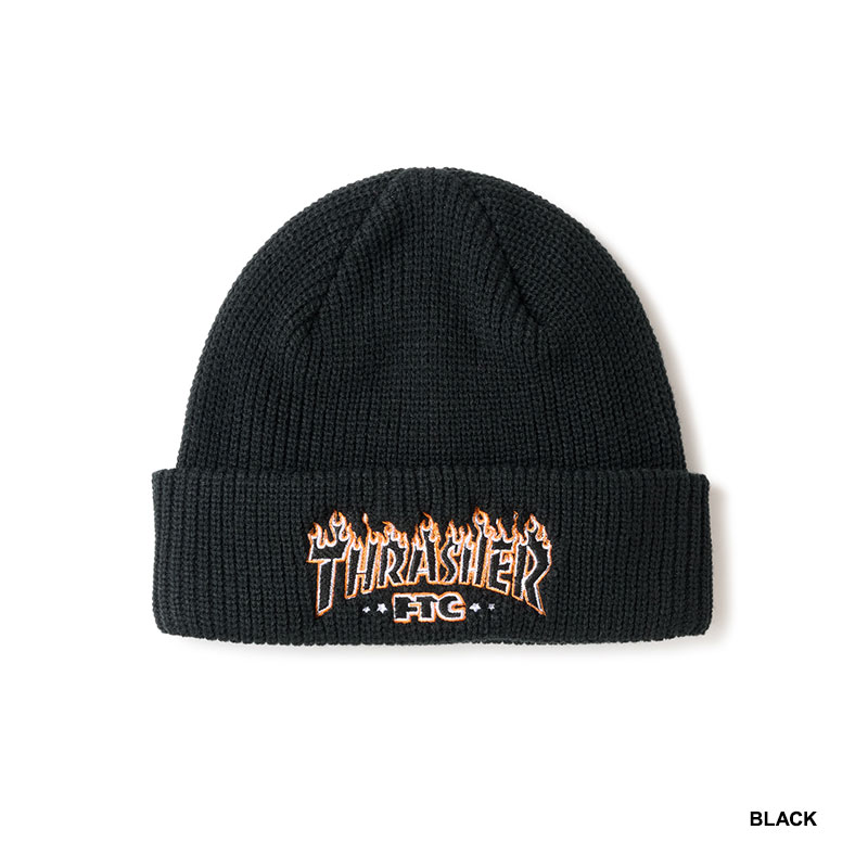 FTC(エフティーシー)/ FTC×THRASHER LOGO BEANIE -3COLOR-