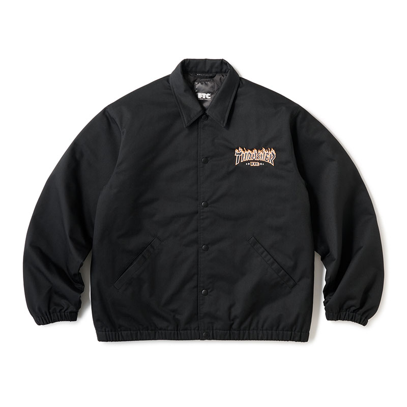 FTC(エフティーシー)/ FTC×THRASHER COACH JACKET -BLACK-