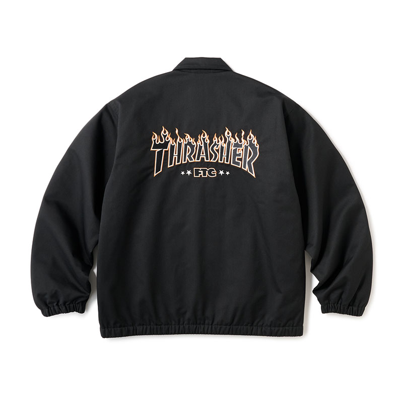 FTC(エフティーシー)/ FTC×THRASHER COACH JACKET -BLACK-
