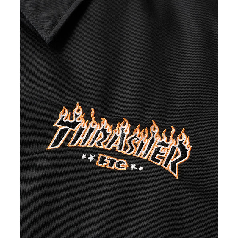 FTC(エフティーシー)/ FTC×THRASHER COACH JACKET -BLACK-
