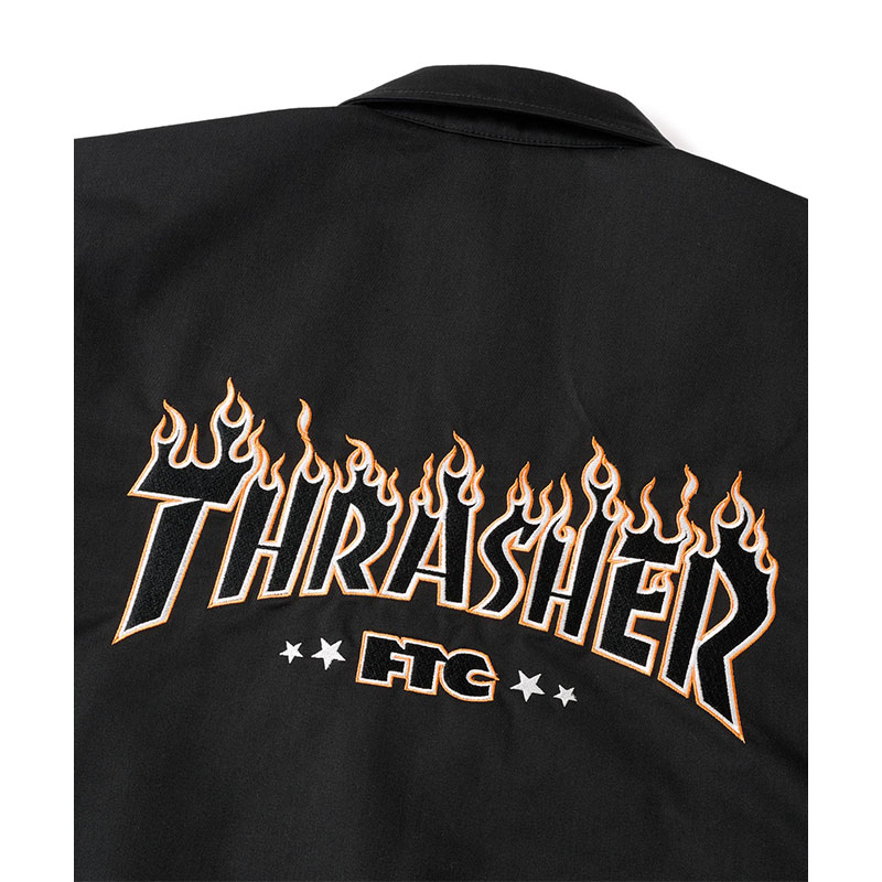 FTC(エフティーシー)/ FTC×THRASHER COACH JACKET -BLACK-