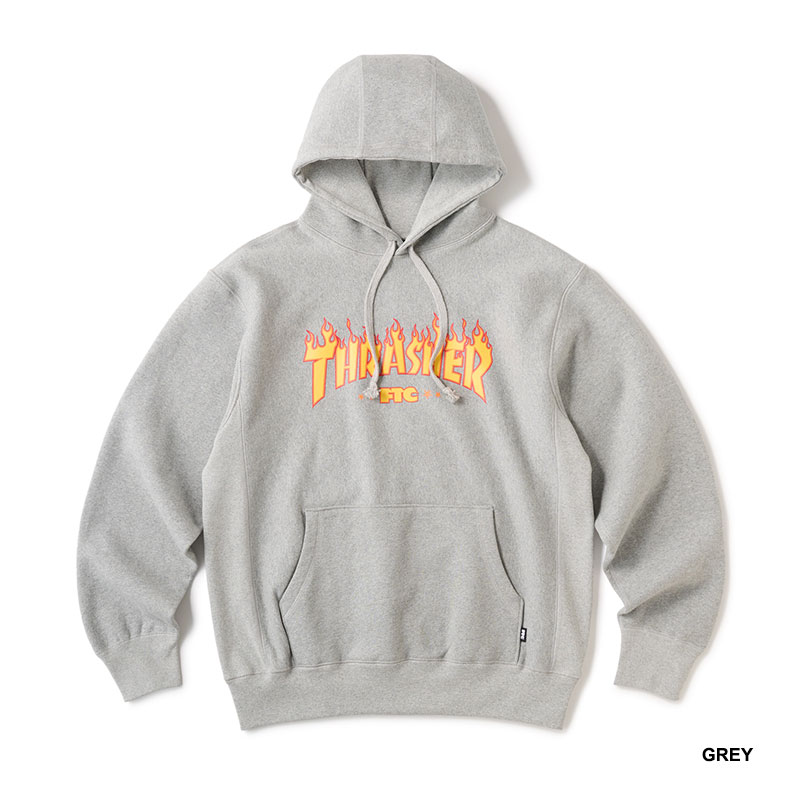 FTC(エフティーシー)/ FTC×THRASHER LOGO HOODY -2COLOR-