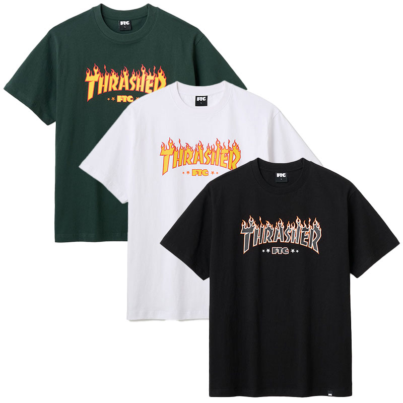 FTC(エフティーシー)/ FTC×THRASHER LOGO TEE -3COLOR-