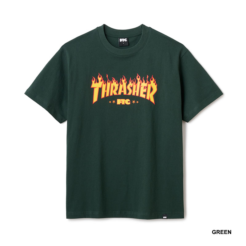 FTC(エフティーシー)/ FTC×THRASHER LOGO TEE -3COLOR-