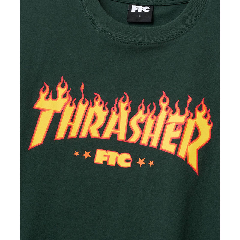FTC(エフティーシー)/ FTC×THRASHER LOGO TEE -3COLOR-