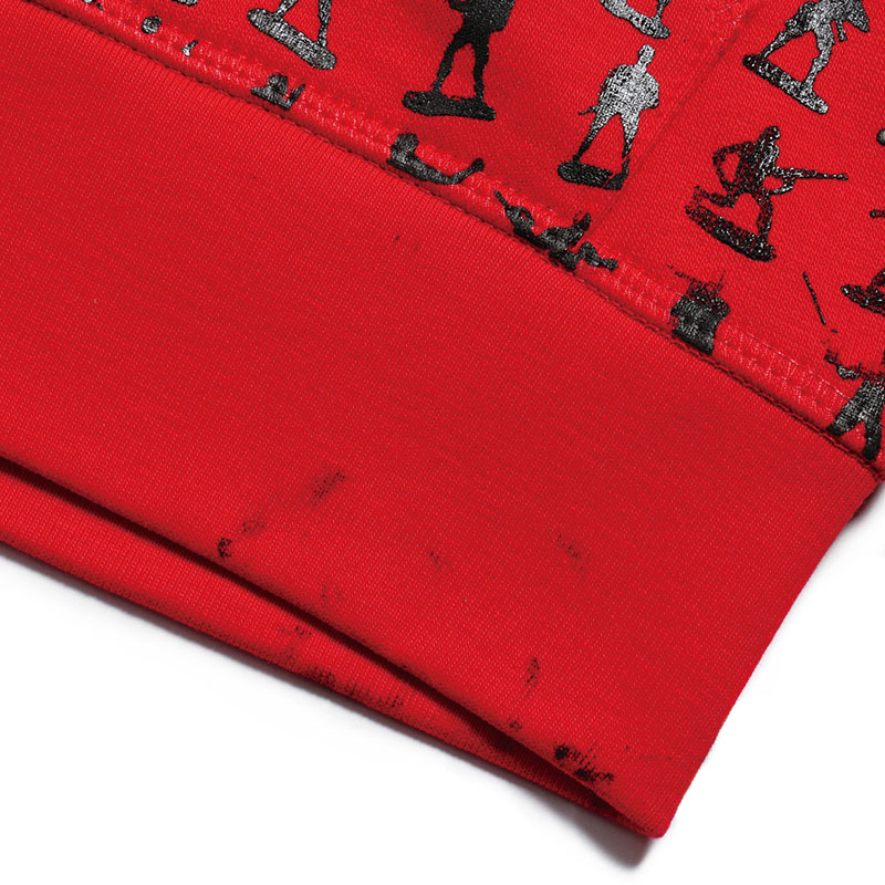 GUMP JUNK(ガンプ ジャンク)/ ARMY AOP ZIP HOODIE -RED-