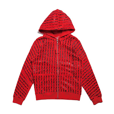 GUMP JUNK(ガンプ ジャンク)/ ARMY AOP ZIP HOODIE -RED-