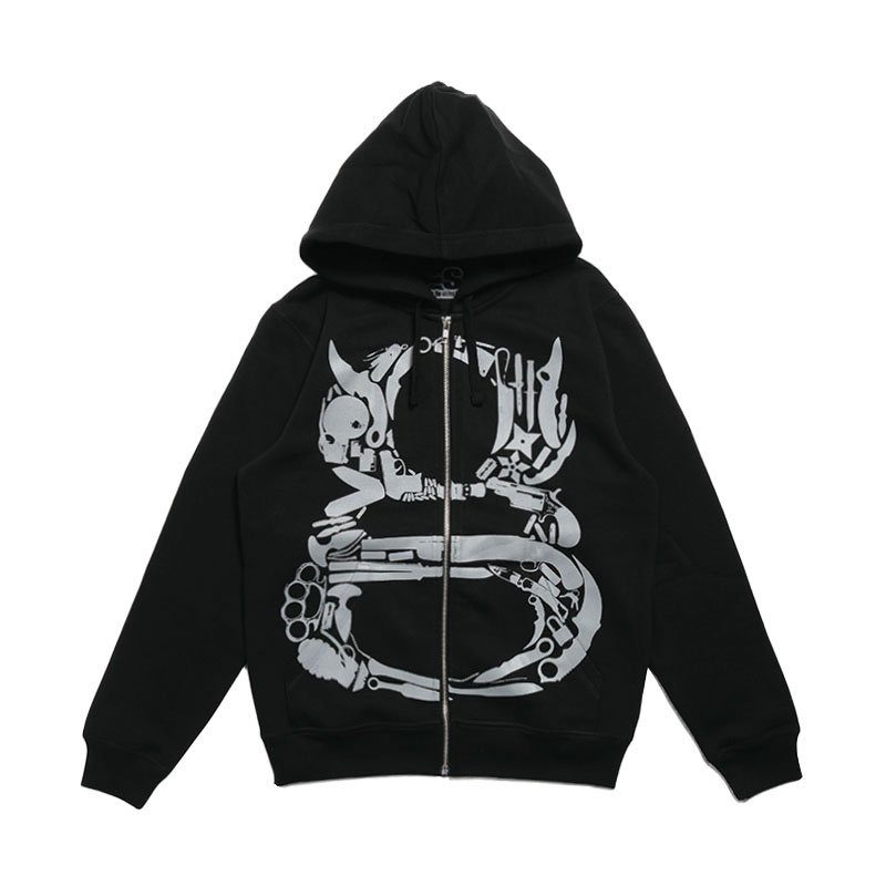 GUMP JUNK(ガンプ ジャンク)/ INVENTORY DEVIL ZIP HOODIE -BLACK-