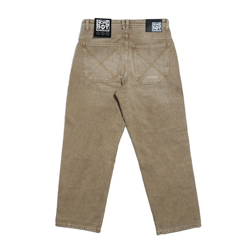 HOMEBOY(ホームボーイ)/ X-TRA BAGGY DYE DENIM -WASHED BROWN-