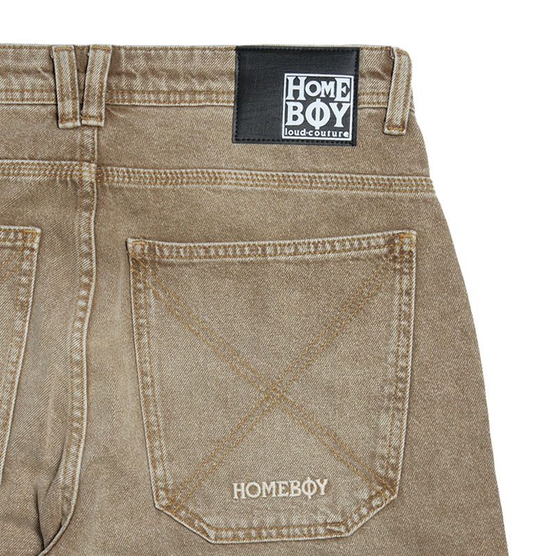 HOMEBOY(ホームボーイ)/ X-TRA BAGGY DYE DENIM -WASHED BROWN-