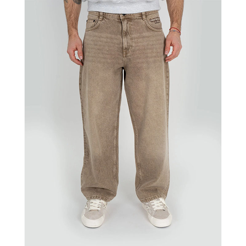 HOMEBOY(ホームボーイ)/ X-TRA BAGGY DYE DENIM -WASHED BROWN-