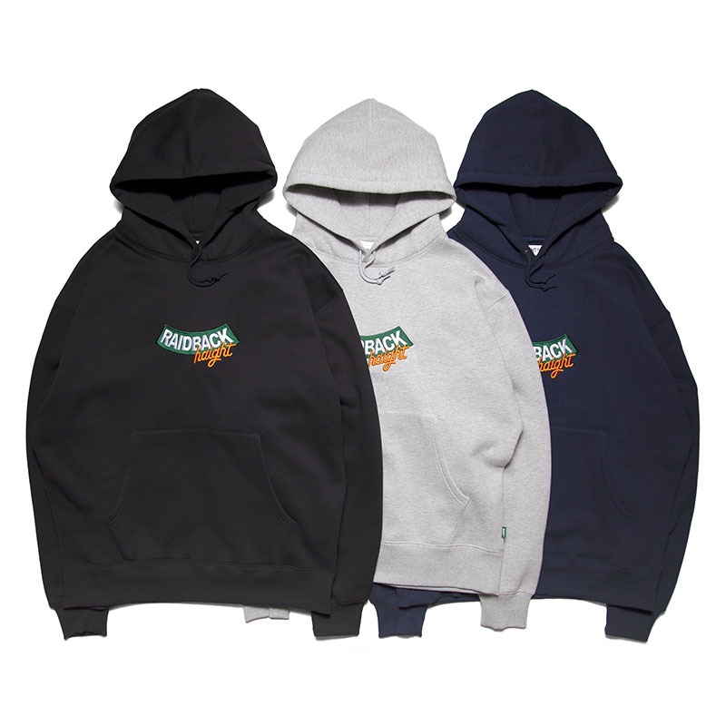 HAIGHT(ヘイト)/ RAIDBACK ARCH LOGO HOODIE -3.COLOR-