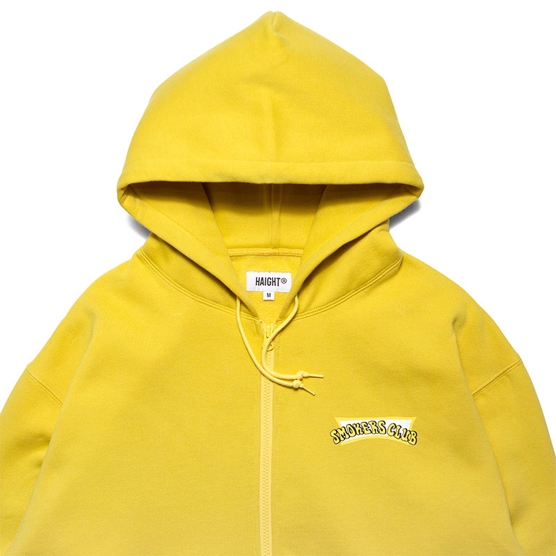 HAIGHT(ヘイト)/ SMOKERS CLUB V4 ZIP HOODIE -YELLOW-