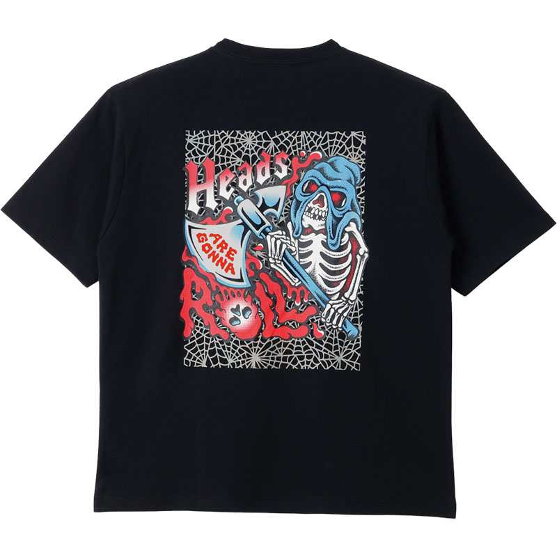 LURKING CLASS(ラーキングクラス)/ × TALLBOY HEADS GONNA ROLL S/S TEE -BLACK-