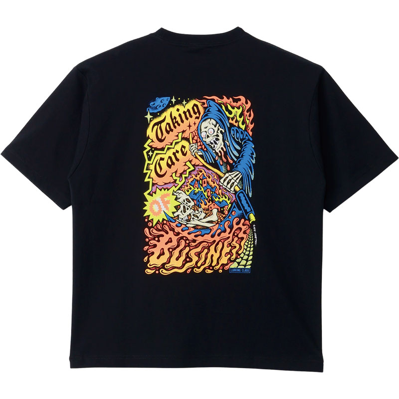 LURKING CLASS(ラーキングクラス)/ × TALLBOY TALKING CARE OF BUSINESS S/S TEE -BLACK-