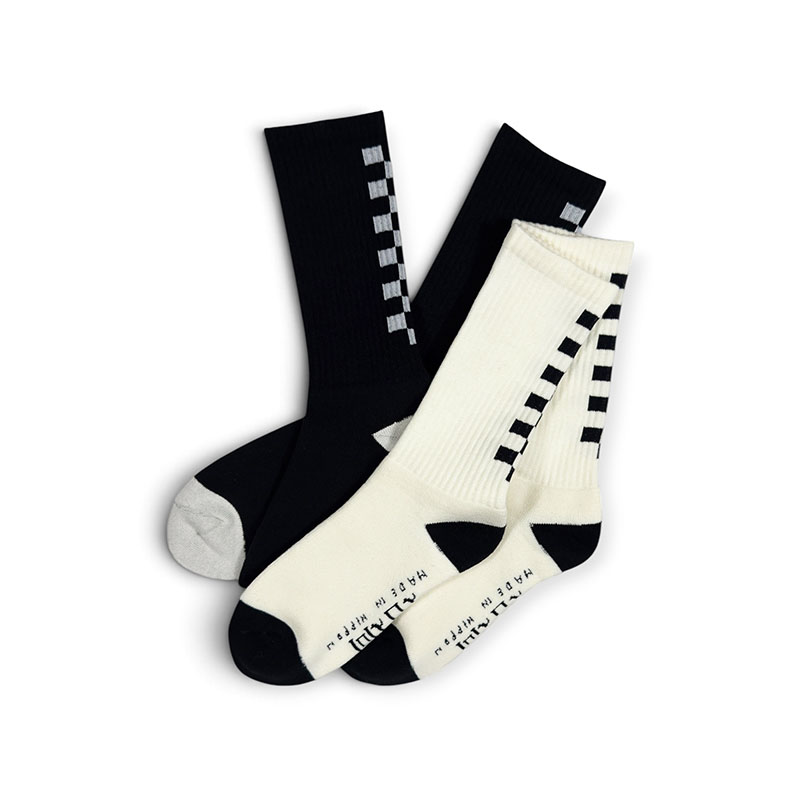 坩堝-RUTSUBO-(ルツボ)/ CHECK LINE SOCKS -2.COLOR-