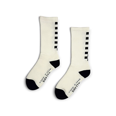 坩堝-RUTSUBO-(ルツボ)/ CHECK LINE SOCKS -2.COLOR-