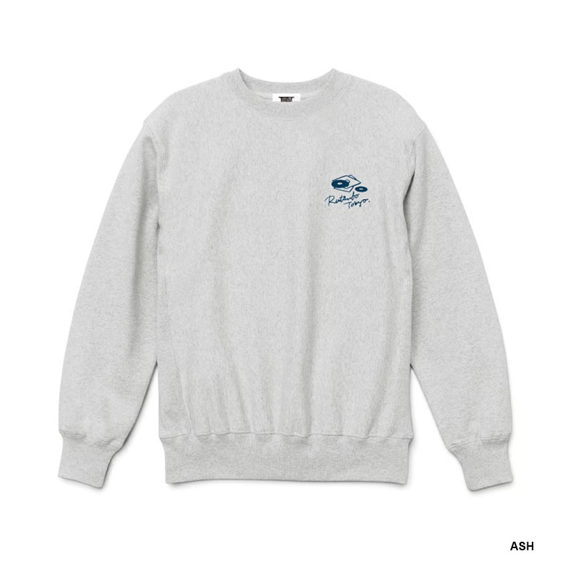 坩堝-RUTSUBO-(ルツボ)/ OLD SKOOL 皿回 CREW SWEAT (RUTSUBO × YU SUDA) -2.COLOR-