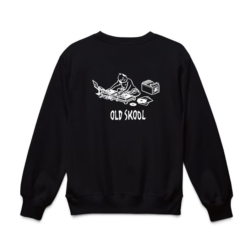 坩堝-RUTSUBO-(ルツボ)/ OLD SKOOL 皿回 CREW SWEAT (RUTSUBO × YU SUDA) -2.COLOR-