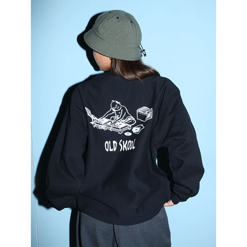 坩堝-RUTSUBO-(ルツボ)/ OLD SKOOL 皿回 CREW SWEAT (RUTSUBO × YU SUDA) -2.COLOR-