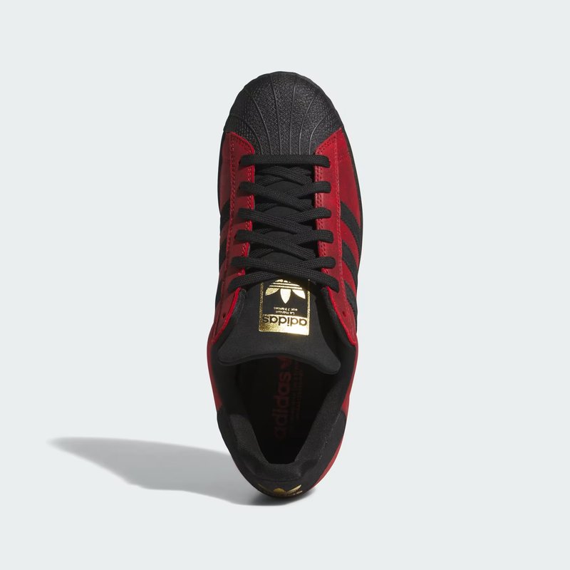 ADIDAS SB(アディダススケートボーディング)/ SUPERSTAR ADV -BETTER SCARLET/CORE BLACK/GOLD MATALLIC-